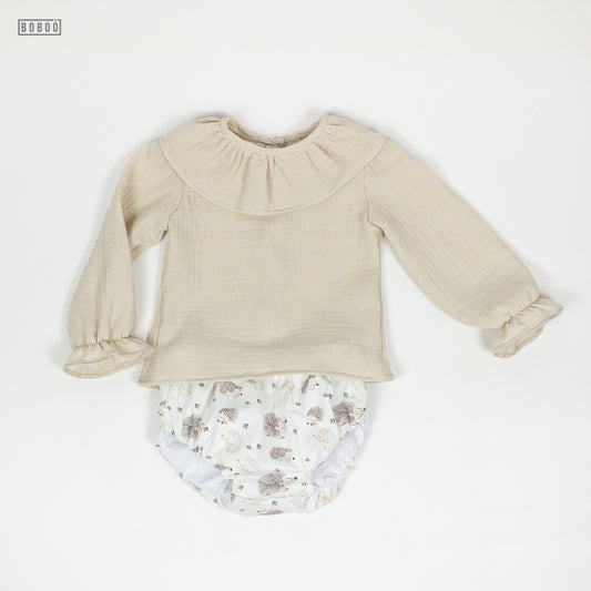 Blusa Gasa Beige Blusas