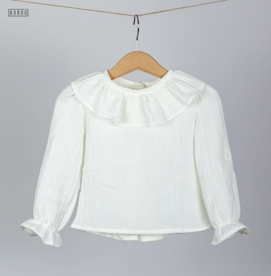 Blusa Gasa Blanco Roto Blusas