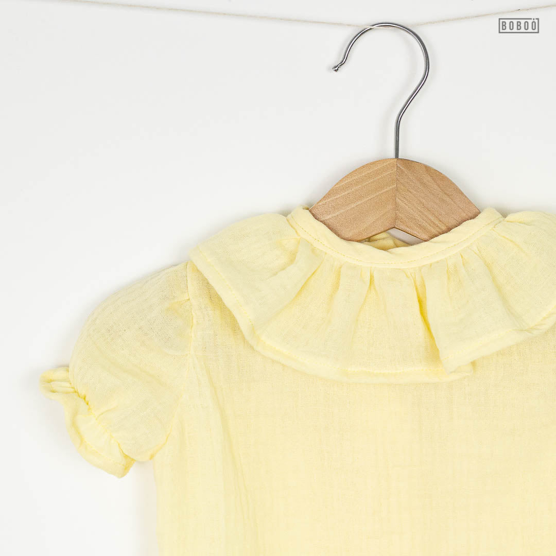 Blusa Gasa Amarillo Pastel Blusas